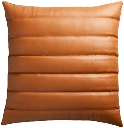 Genuine Leather Square Pillow Cover 47 SkinOutfit