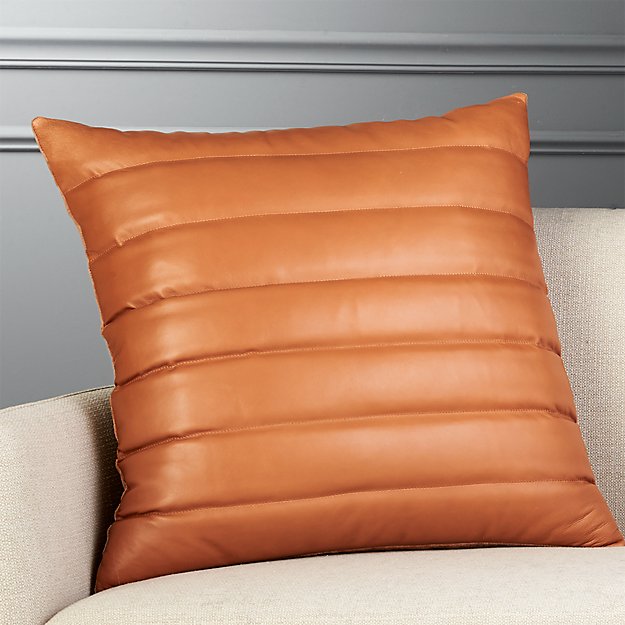 Genuine Leather Square Pillow Cover 47 SkinOutfit
