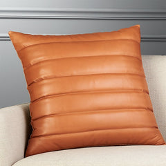 Genuine Leather Square Pillow Cover 47 SkinOutfit
