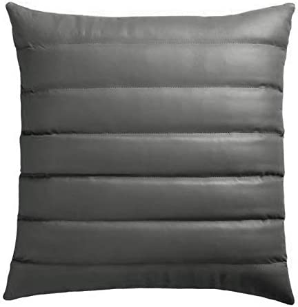 Genuine Leather Square Pillow Cover 48 SkinOutfit