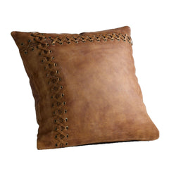 Genuine Leather Square Pillow Cover 54 SkinOutfit