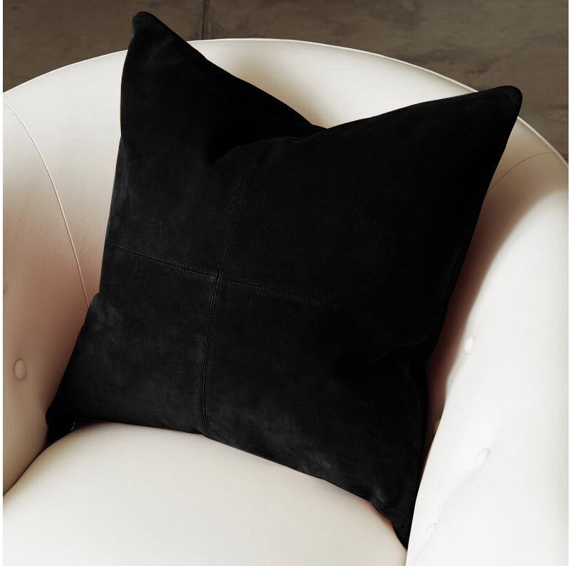 Genuine Leather Square Pillow Cover 56 SkinOutfit