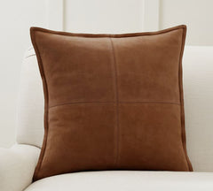 Genuine Leather Square Pillow Cover 60 SkinOutfit