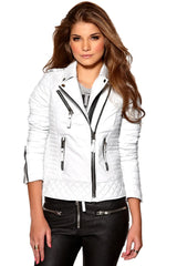 Women Genuine Leather Jacket WJ 02 freeshipping - SkinOutfit
