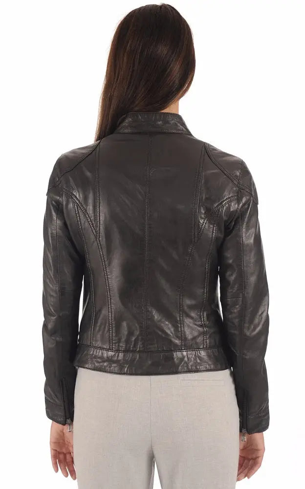 Women Genuine Leather Jacket WJ 46 freeshipping - SkinOutfit