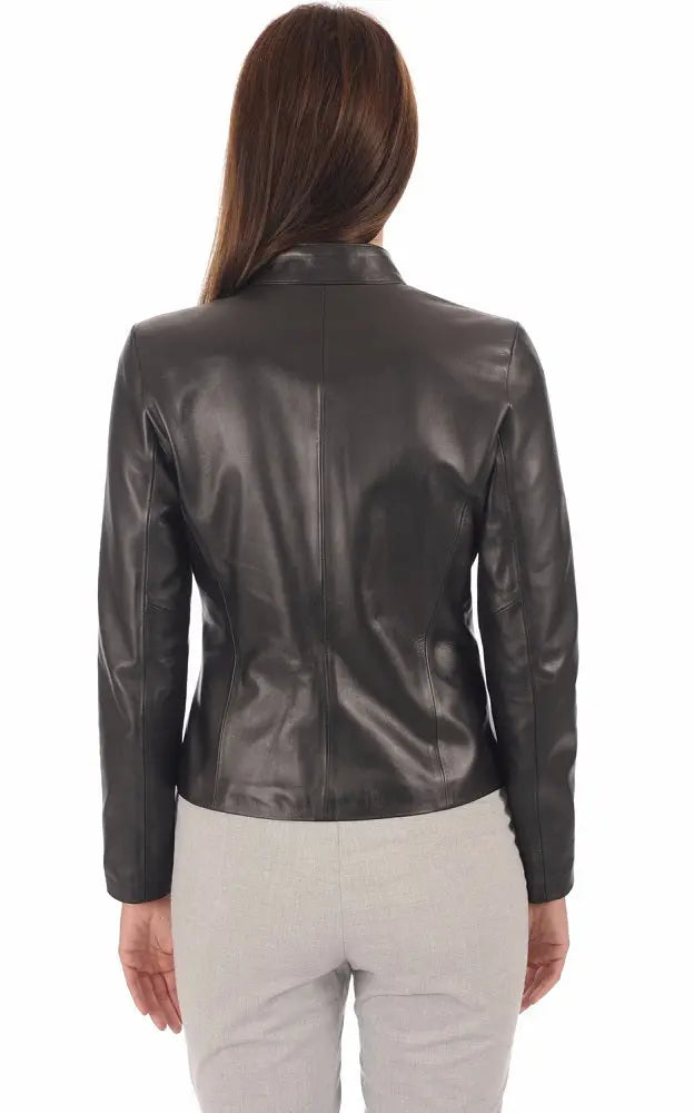 Women Genuine Leather Jacket WJ 64 freeshipping - SkinOutfit