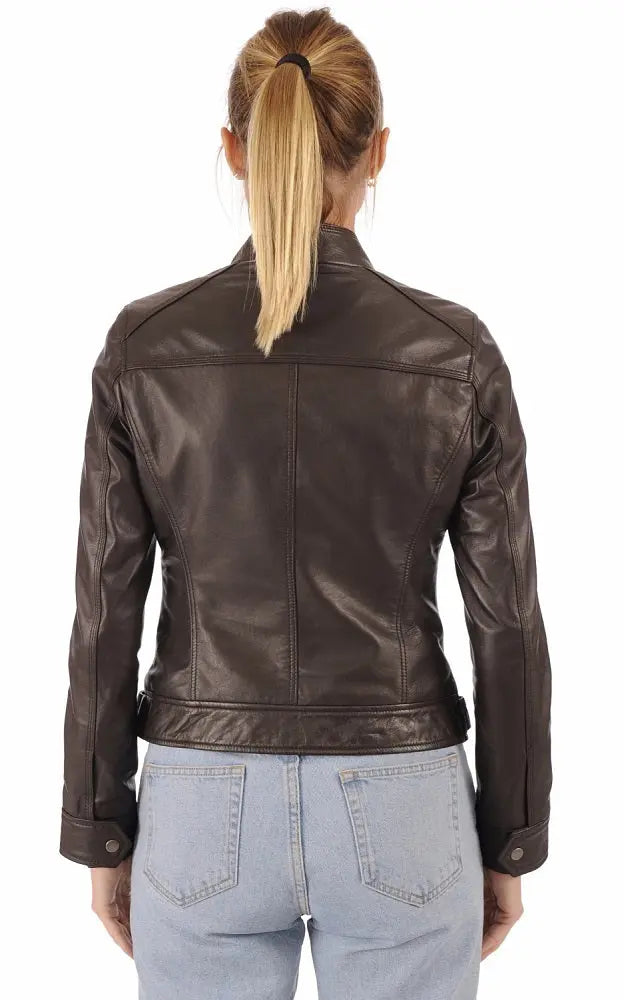 Women Genuine Leather Jacket WJ 69 freeshipping - SkinOutfit