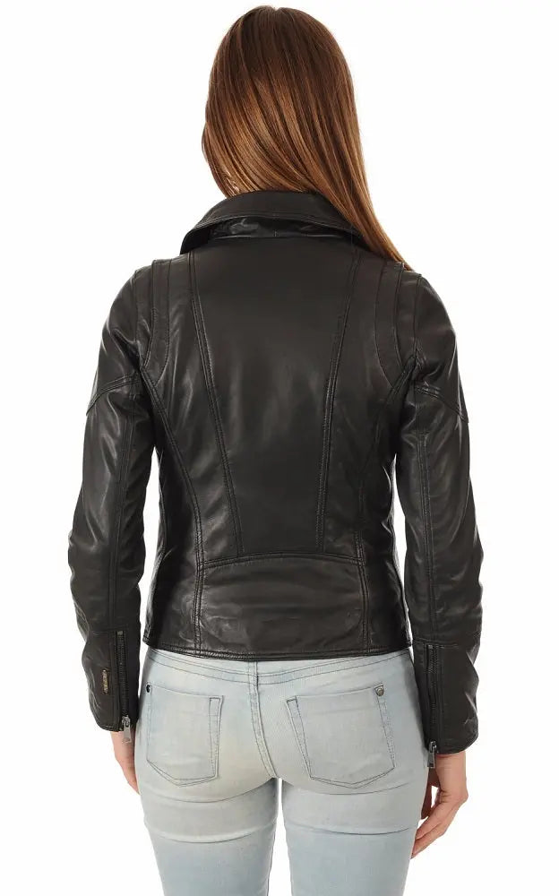 Women Genuine Leather Jacket WJ 91 freeshipping - SkinOutfit