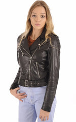 Women Genuine Leather Jacket WJ 97 freeshipping - SkinOutfit