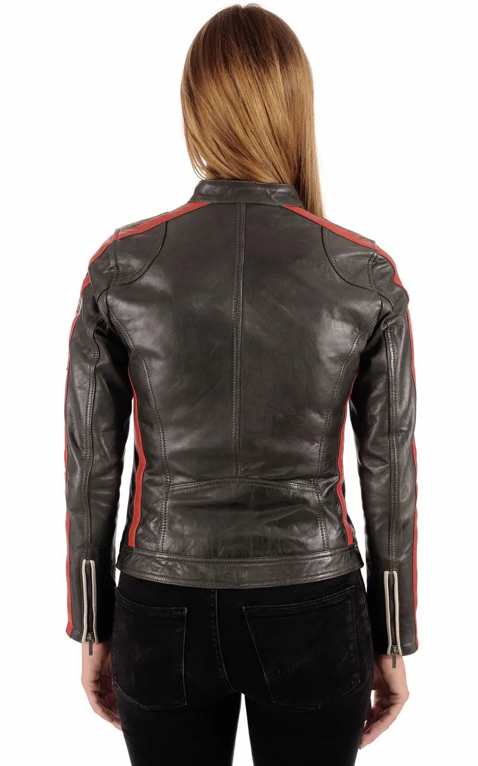 Women Genuine Leather Jacket WJ100 SkinOutfit
