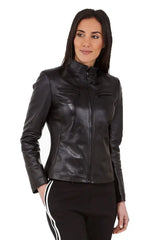 Women Genuine Leather Jacket WJ101 freeshipping - SkinOutfit