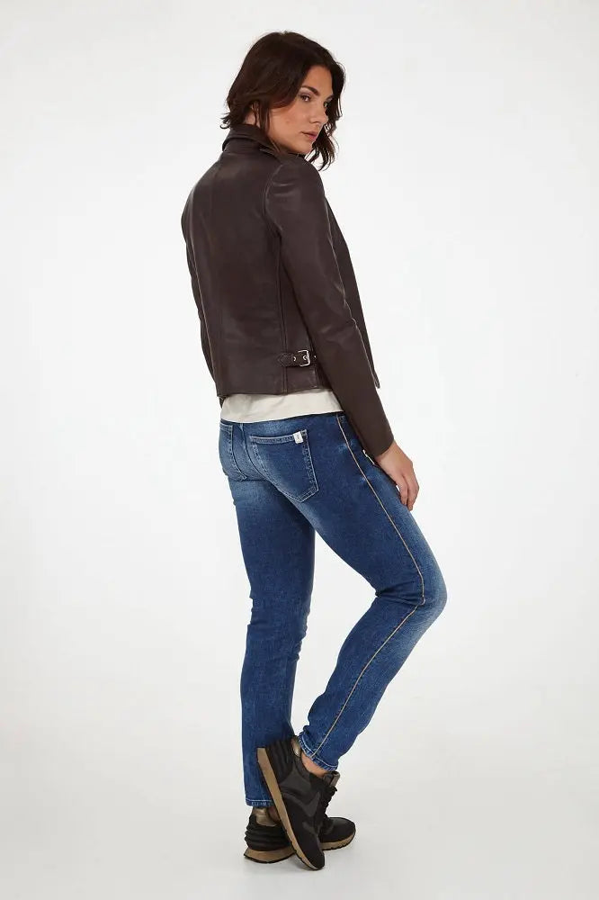 Women Genuine Leather Jacket WJ110 freeshipping - SkinOutfit