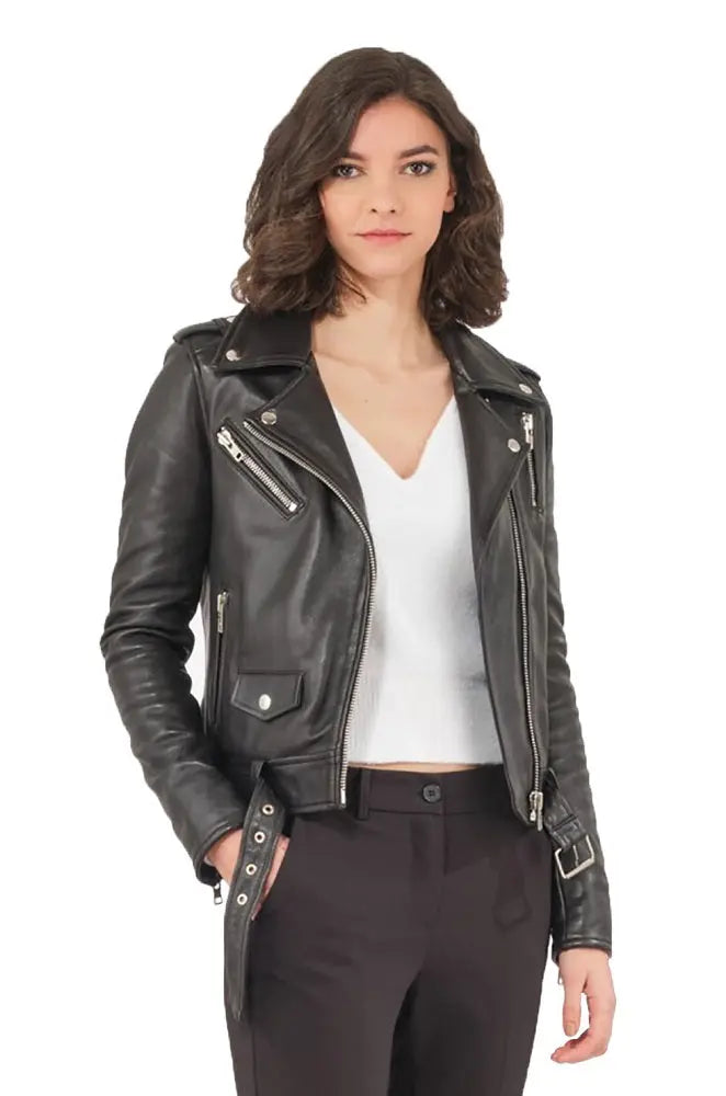 Women Genuine Leather Jacket WJ120 freeshipping - SkinOutfit