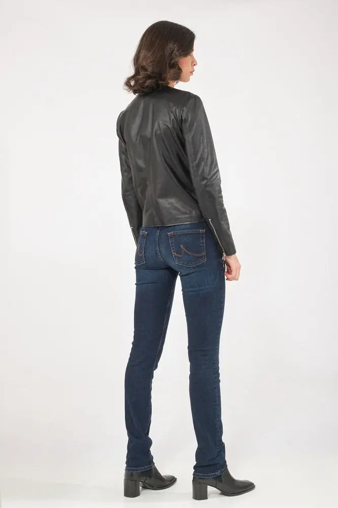 Women Genuine Leather Jacket WJ122 freeshipping - SkinOutfit