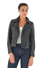 Women Genuine Leather Jacket WJ127 freeshipping - SkinOutfit