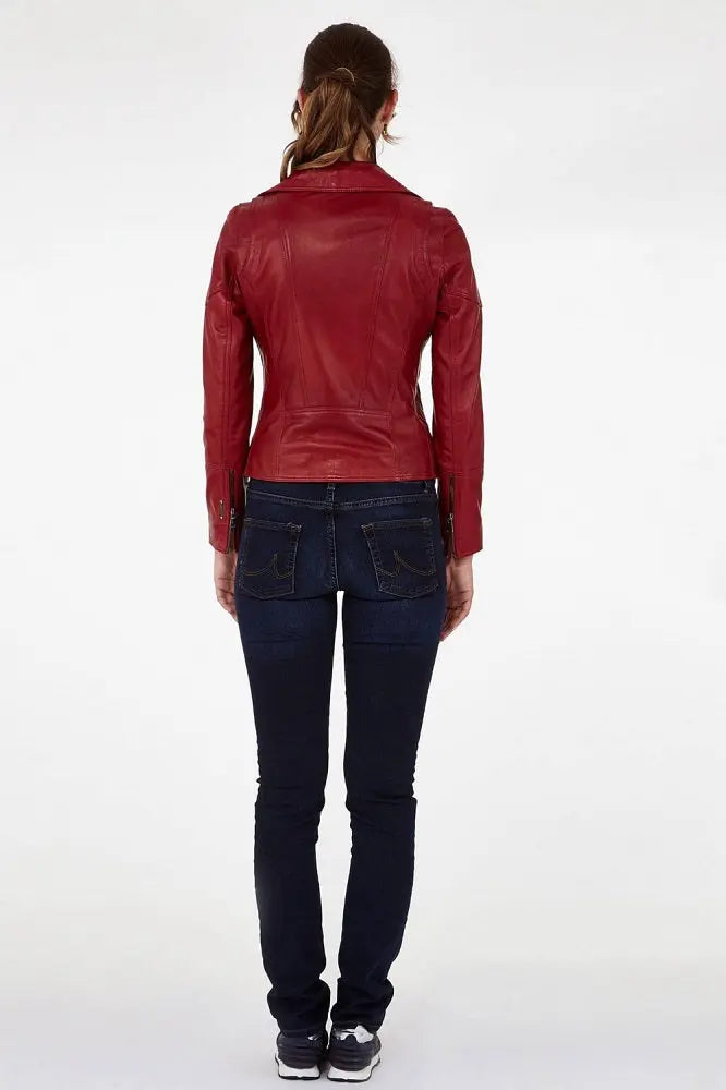 Women Genuine Leather Jacket WJ129 freeshipping - SkinOutfit