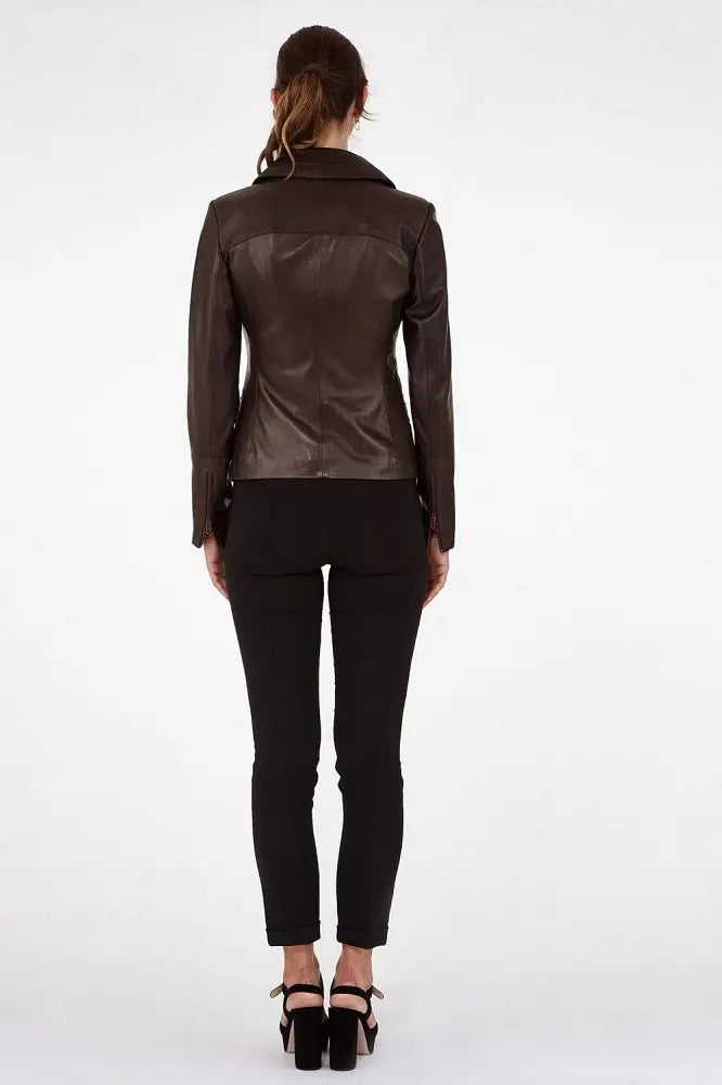 Women Genuine Leather Jacket WJ130 freeshipping - SkinOutfit