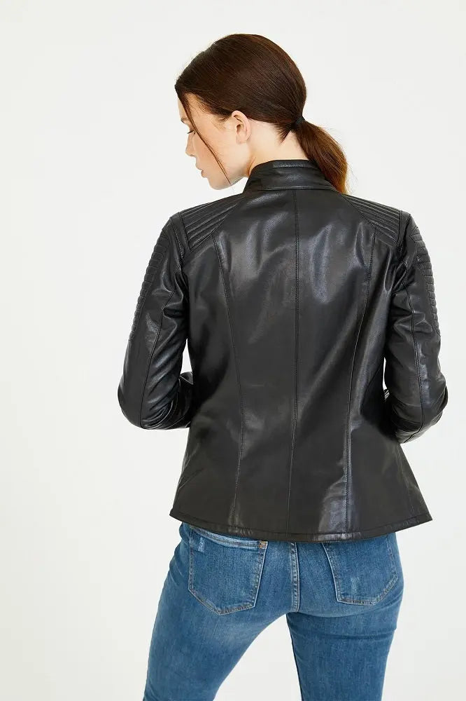Women Genuine Leather Jacket WJ141 freeshipping - SkinOutfit