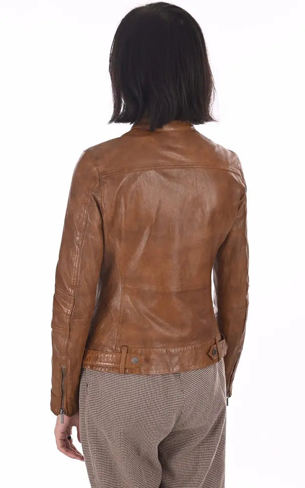 Women Genuine Leather Jacket WJ147 freeshipping - SkinOutfit