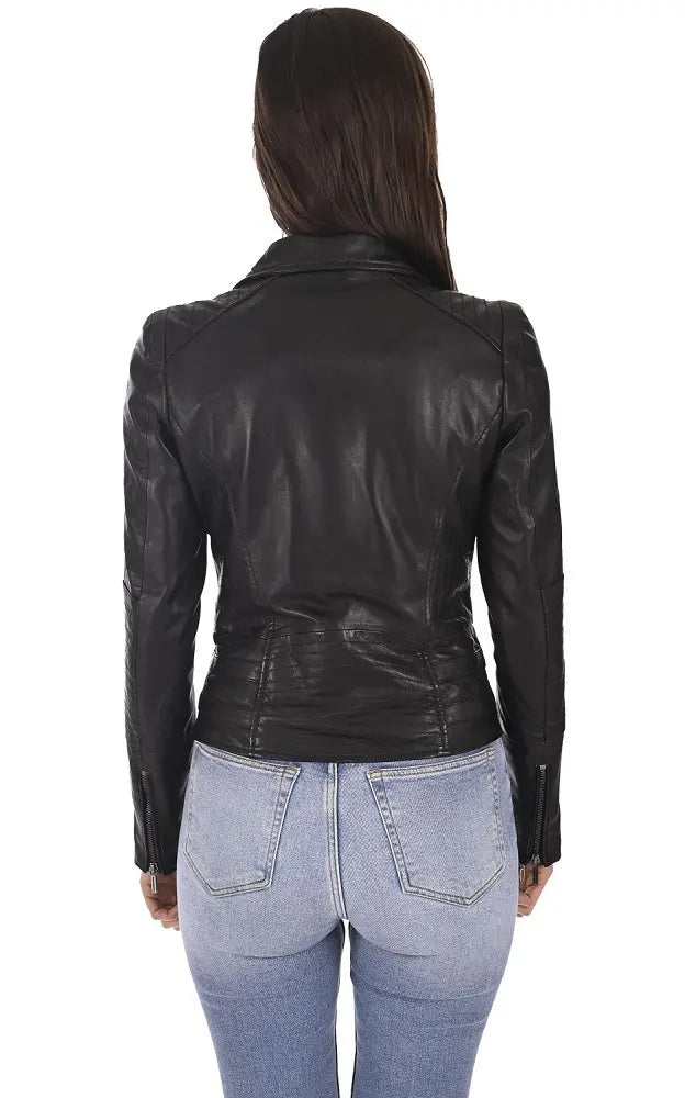 Women Genuine Leather Jacket WJ149 freeshipping - SkinOutfit