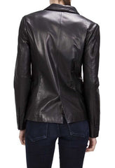Women Genuine Leather Blazer Coat WB 01 SkinOutfit
