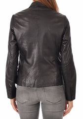 Women Genuine Leather Blazer Coat WB 04 SkinOutfit