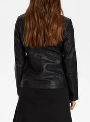 Women Genuine Leather Blazer Coat WB 06 SkinOutfit