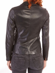 Women Genuine Leather Blazer Coat WB 09 SkinOutfit