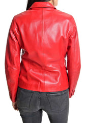 Women Genuine Leather Blazer Coat WB 29 SkinOutfit