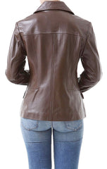 Women Genuine Leather Blazer Coat WB 32 SkinOutfit