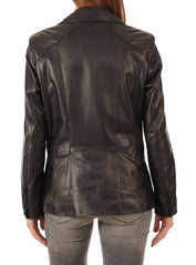 Women Genuine Leather Blazer Coat WB 42 SkinOutfit
