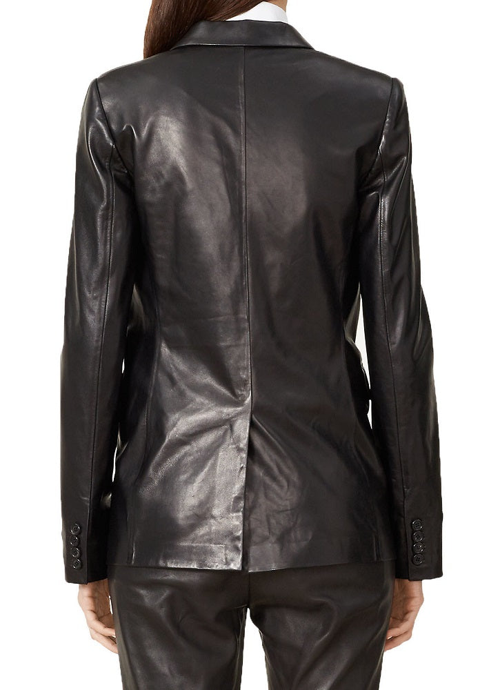 Women Genuine Leather Blazer Coat WB 53 SkinOutfit