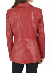 Women Genuine Leather Blazer Coat WB 59 SkinOutfit
