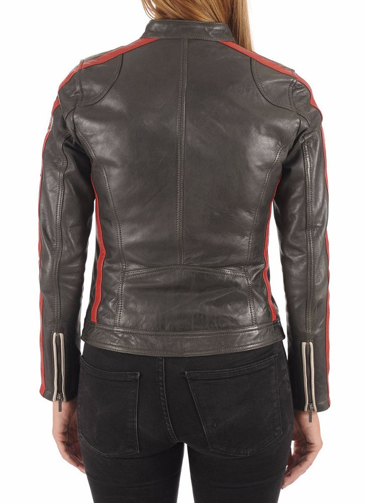 Women Lambskin Genuine Leather Jacket WJ 08 freeshipping - SkinOutfit