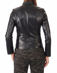Women Lambskin Genuine Leather Jacket WJ100 freeshipping - SkinOutfit