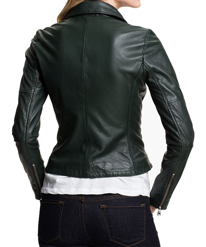 Women Lambskin Genuine Leather Jacket WJ103 freeshipping - SkinOutfit
