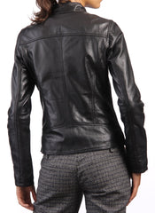 Women Lambskin Genuine Leather Jacket WJ105 freeshipping - SkinOutfit