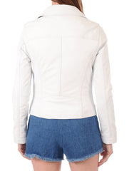 Women Lambskin Genuine Leather Jacket WJ133 SkinOutfit