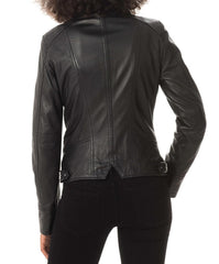 Women Lambskin Genuine Leather Jacket WJ 23 freeshipping - SkinOutfit
