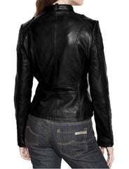 Women Lambskin Genuine Leather Jacket WJ 57 freeshipping - SkinOutfit