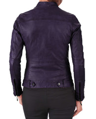 Women Lambskin Genuine Leather Jacket WJ 73 freeshipping - SkinOutfit