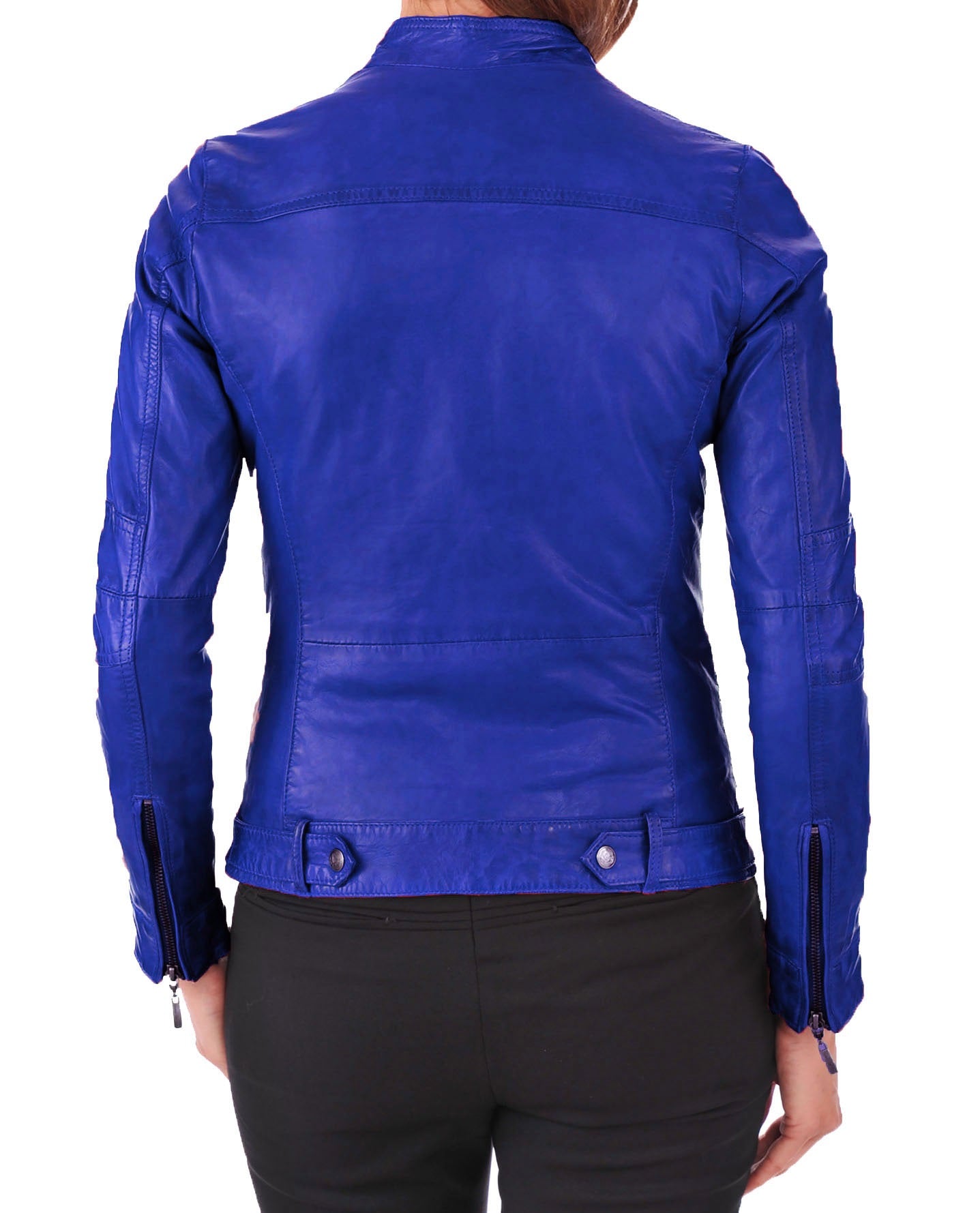 Women Lambskin Genuine Leather Jacket WJ 75 SkinOutfit