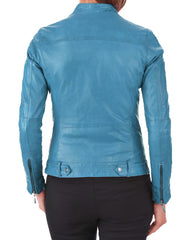 Women Lambskin Genuine Leather Jacket WJ 76 freeshipping - SkinOutfit