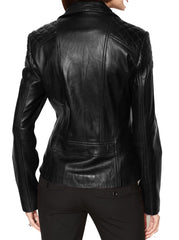 Women Lambskin Genuine Leather Jacket WJ 77 freeshipping - SkinOutfit