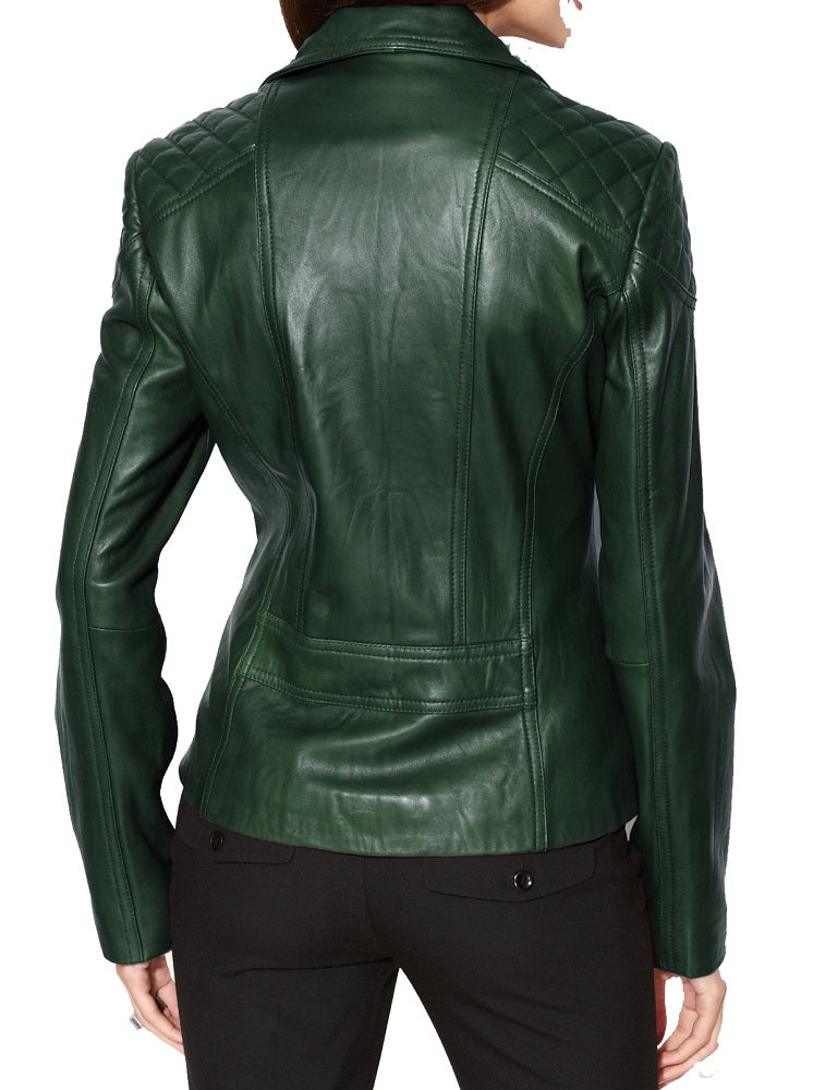 Women Lambskin Genuine Leather Jacket WJ 78 freeshipping - SkinOutfit