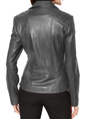 Women Lambskin Genuine Leather Jacket WJ 80 freeshipping - SkinOutfit