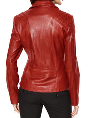 Women Lambskin Genuine Leather Jacket WJ 84 freeshipping - SkinOutfit