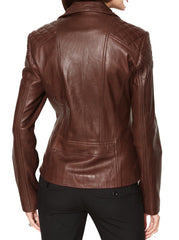 Women Lambskin Genuine Leather Jacket WJ 86 freeshipping - SkinOutfit