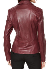 Women Lambskin Genuine Leather Jacket WJ 88 freeshipping - SkinOutfit