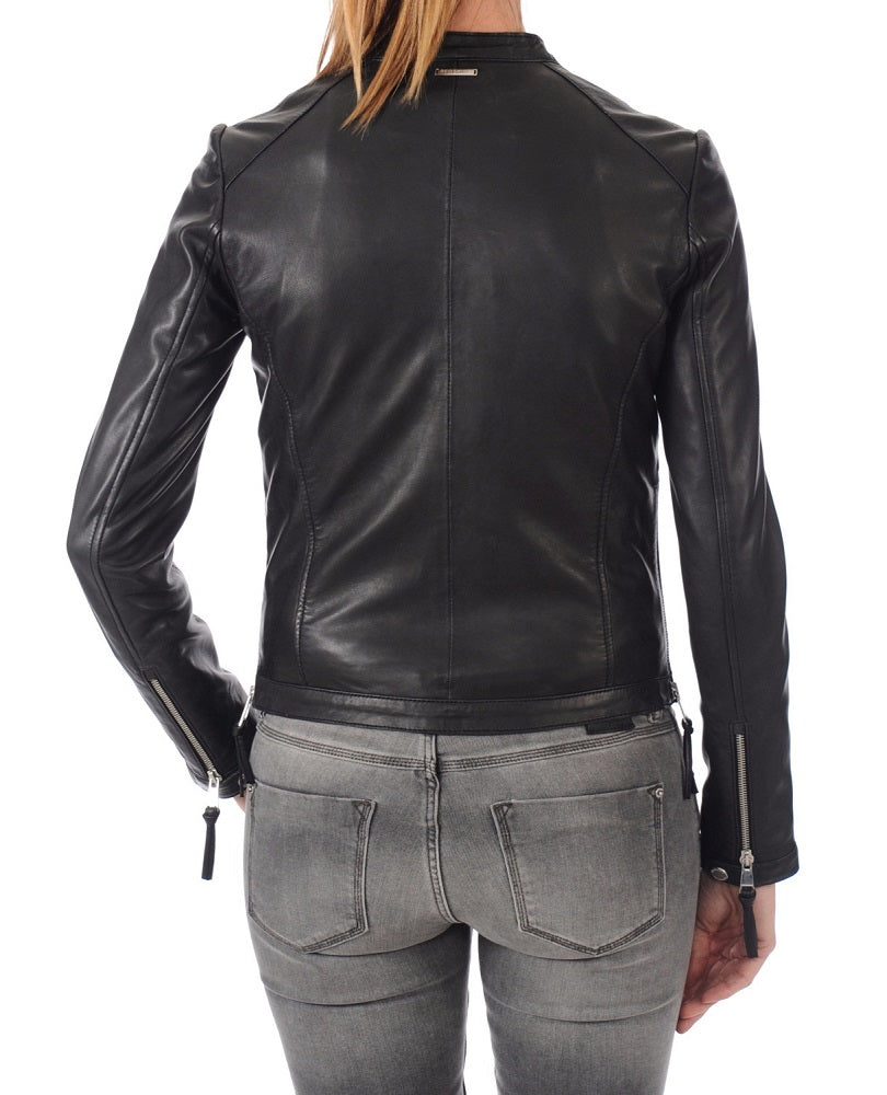 Women Lambskin Genuine Leather Jacket WJ 96 freeshipping - SkinOutfit